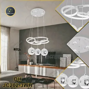 JC202-3WH Hand Fan Led Pendant Light