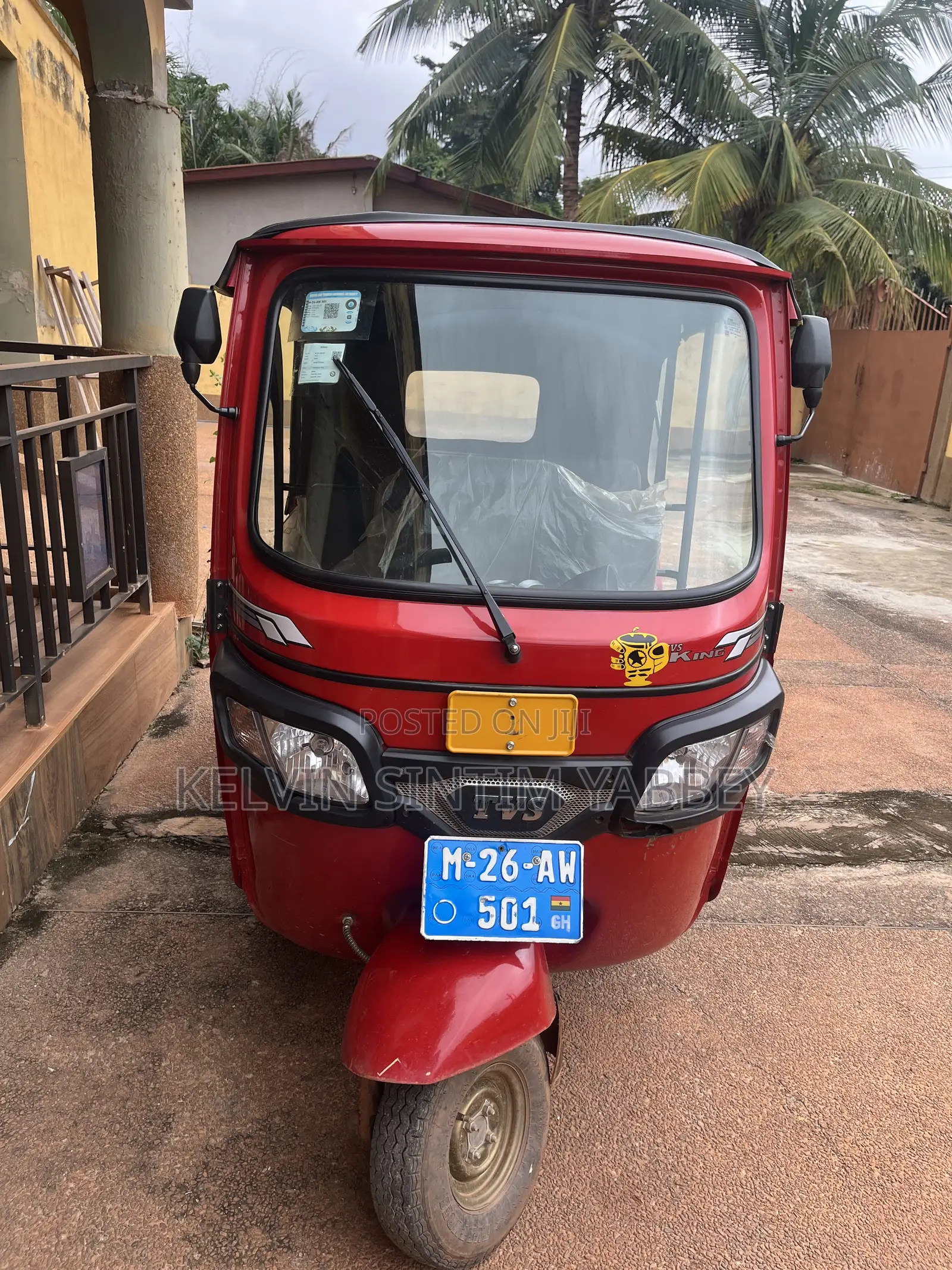 TVS King Deluxe Plus iTouch Start 2026 Red