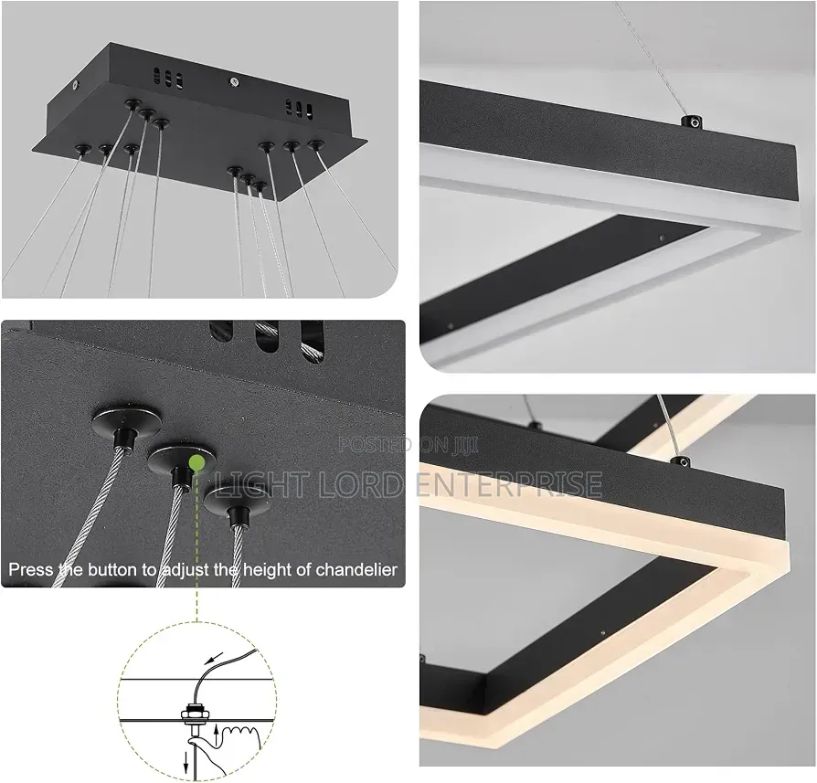 JC014-BK Brustive 800MM Chandelier Light 3color
