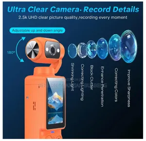 W O Q7 Portable 2. Video Recorder Camera With 180° Rotating Lens