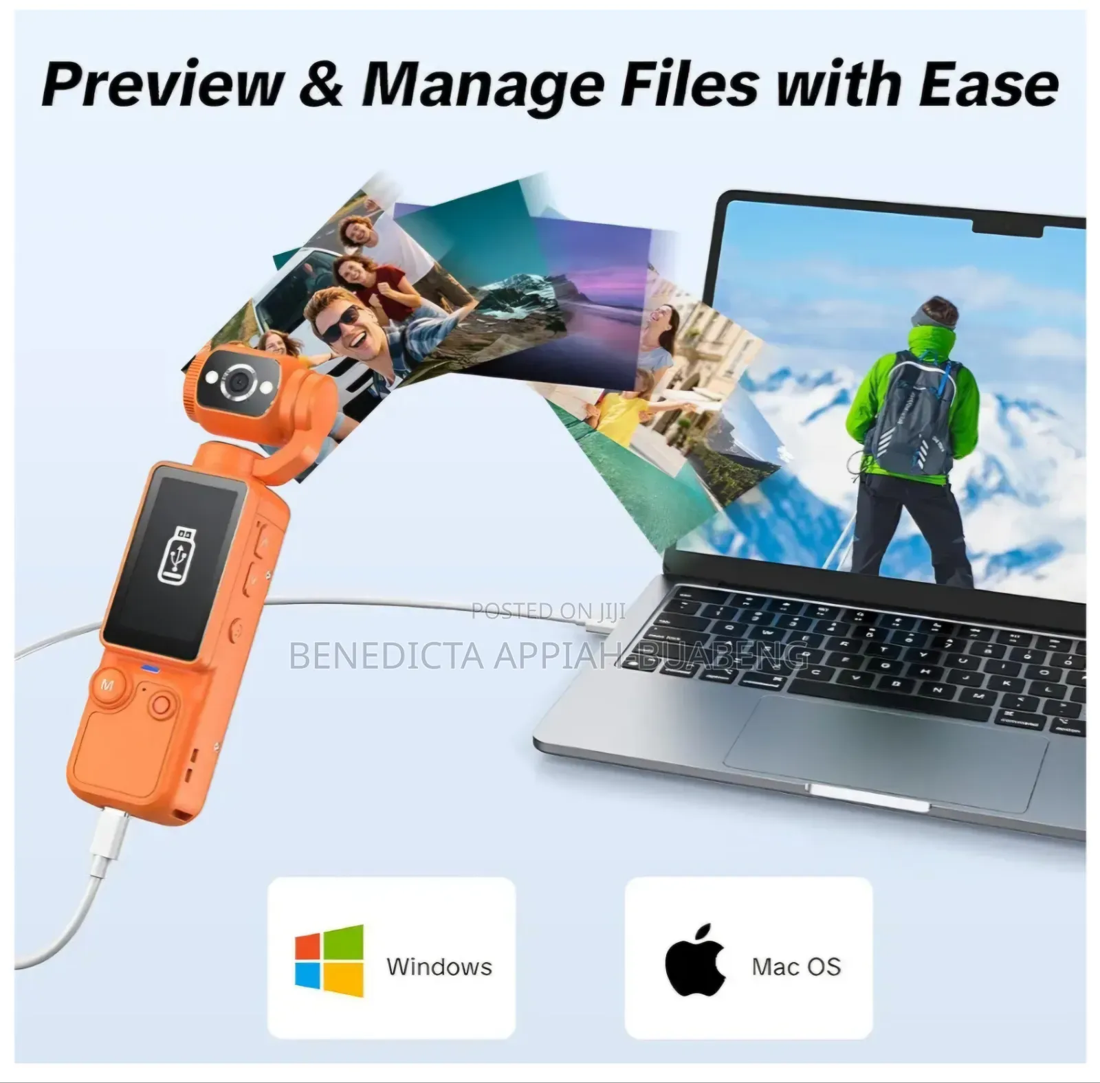 W O Q7 Portable 2. Video Recorder Camera With 180° Rotating Lens