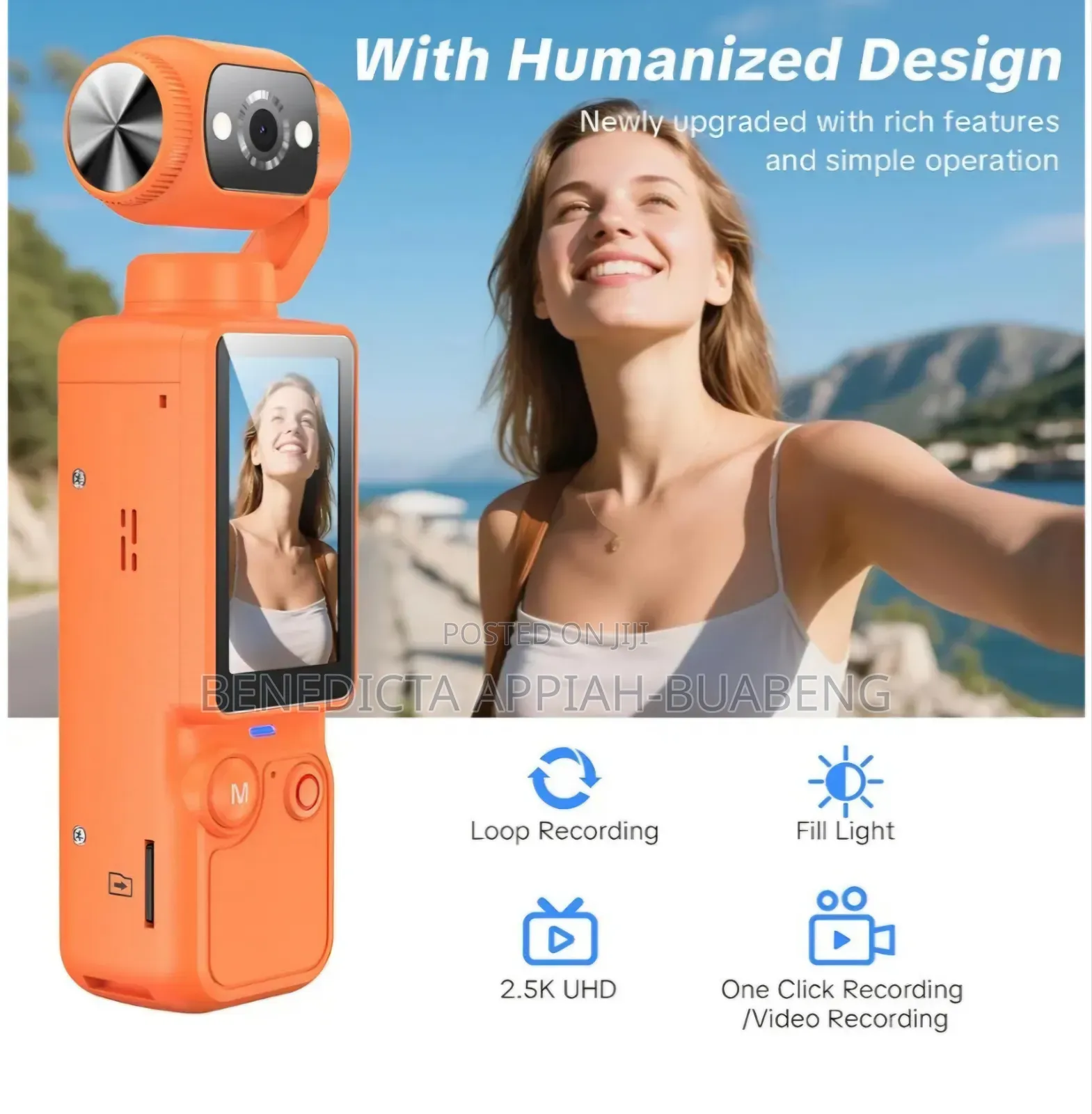 W O Q7 Portable 2. Video Recorder Camera With 180° Rotating Lens