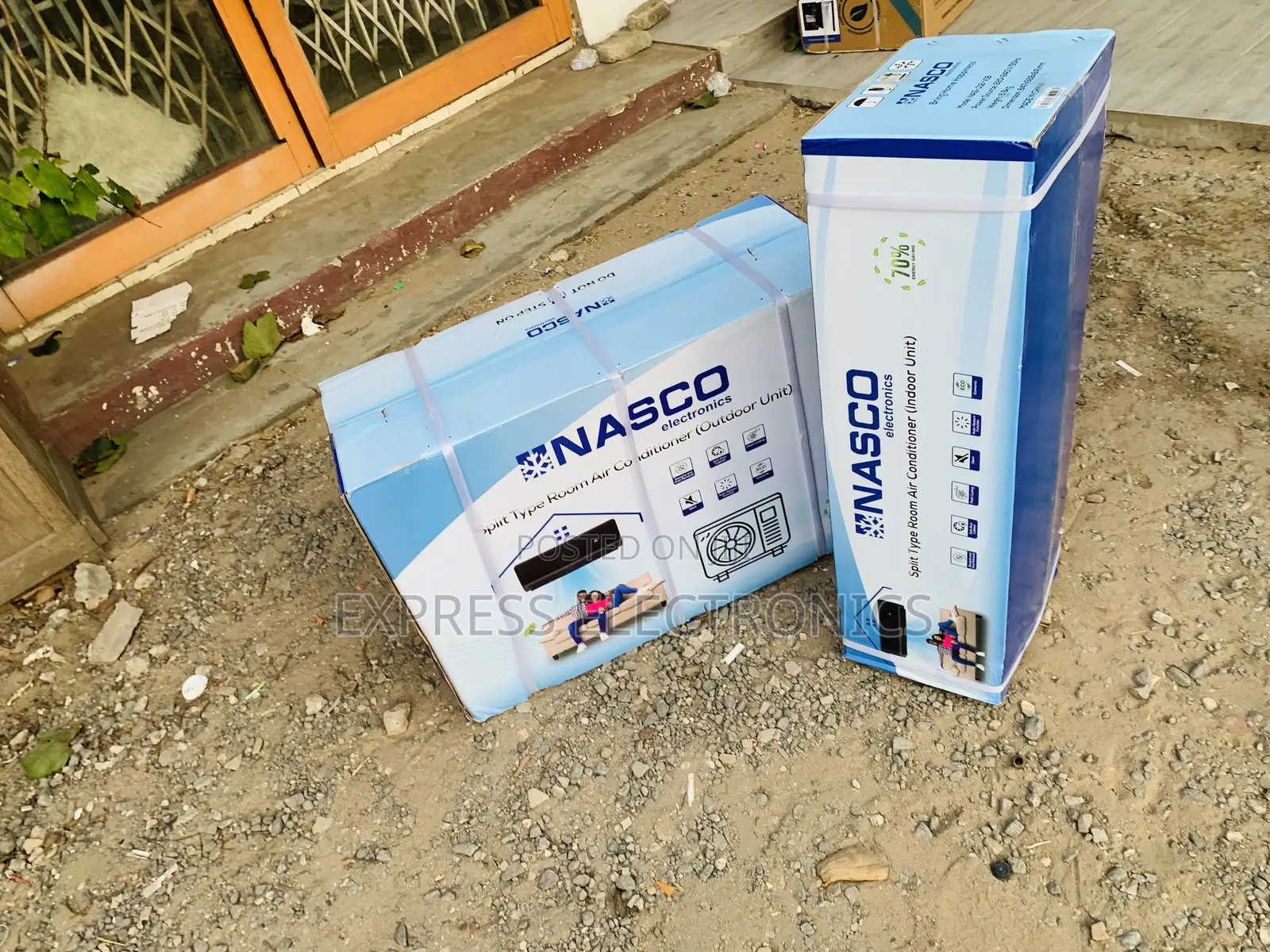 Limited Stock Nasco 1.5hp 2-Star R410 Split Air | Black [NAS-J12-V1B