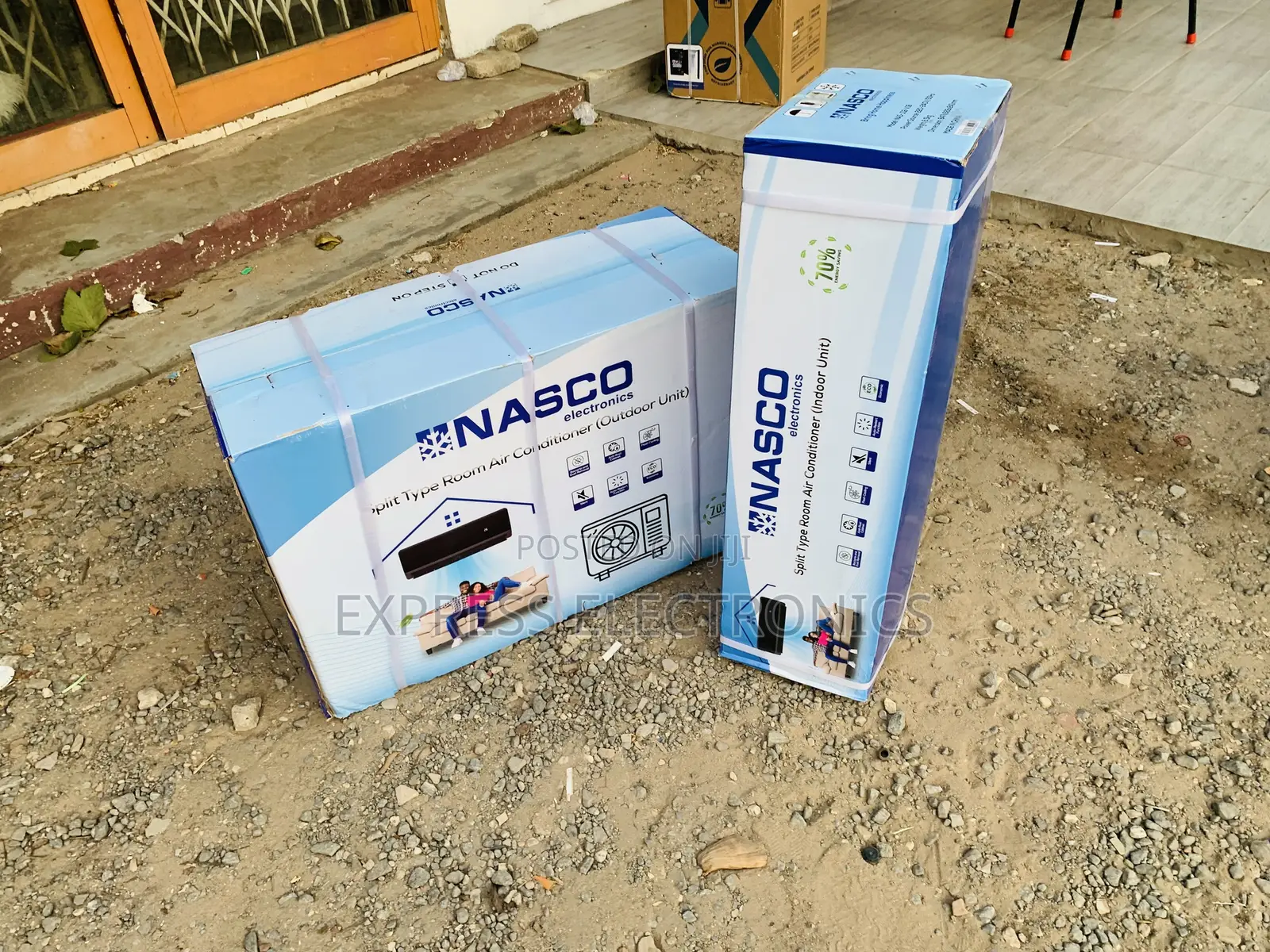 Limited Stock Nasco 1.5hp 2-Star R410 Split Air | Black [NAS-J12-V1B