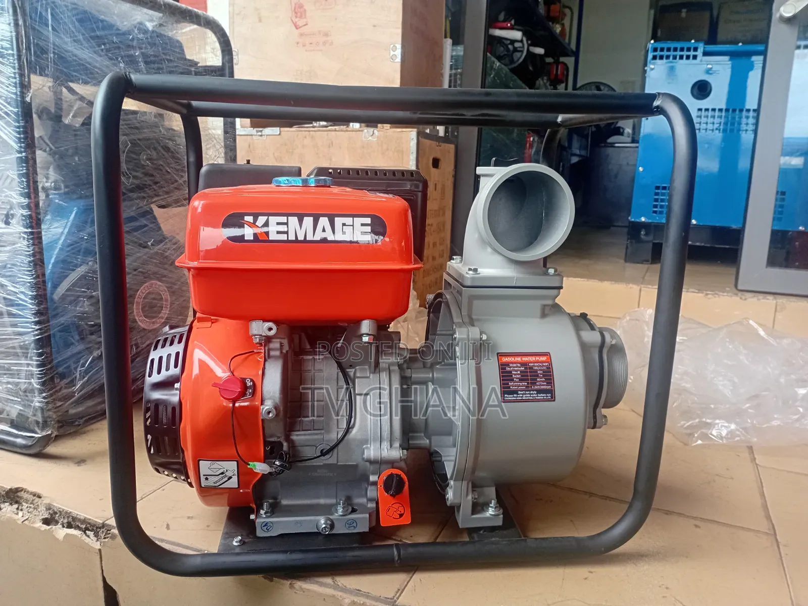 Kemage 4-Inch Gasoline Water Pump – Powerful Fast Water Flow4 Inches