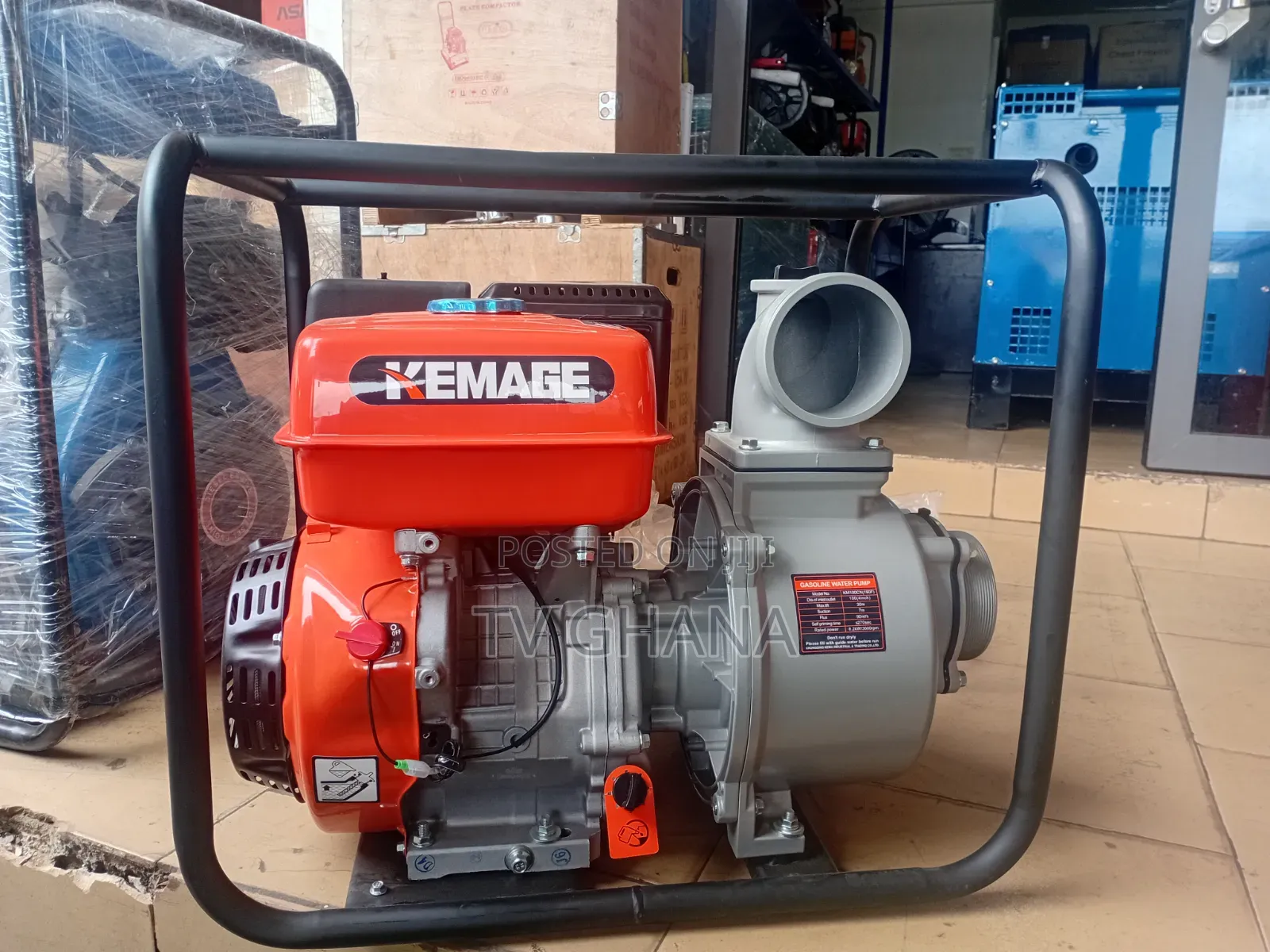 Kemage 4-Inch Gasoline Water Pump – Powerful Fast Water Flow4 Inches