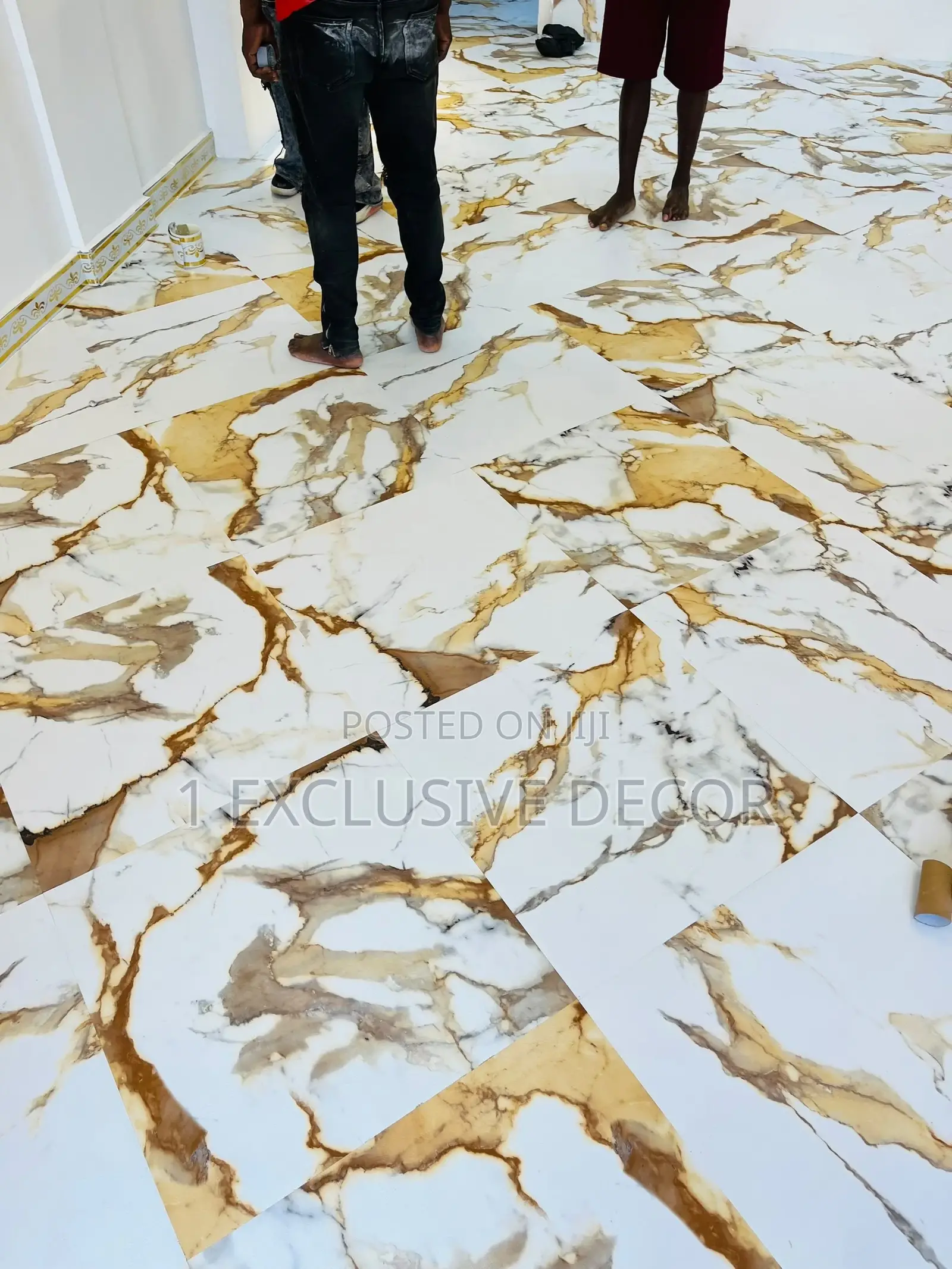 LVT Marble Floor Stickers