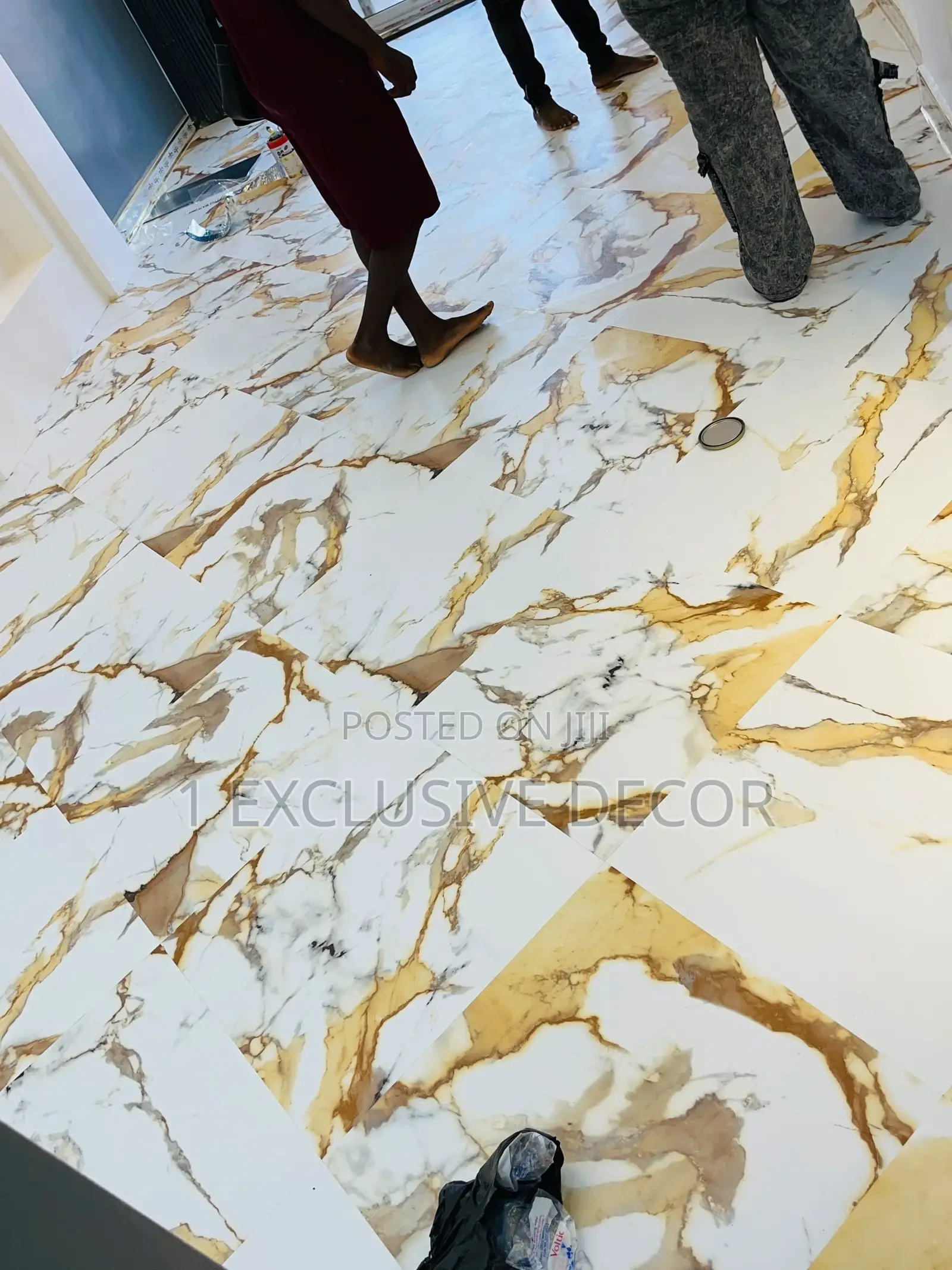 LVT Marble Floor Stickers