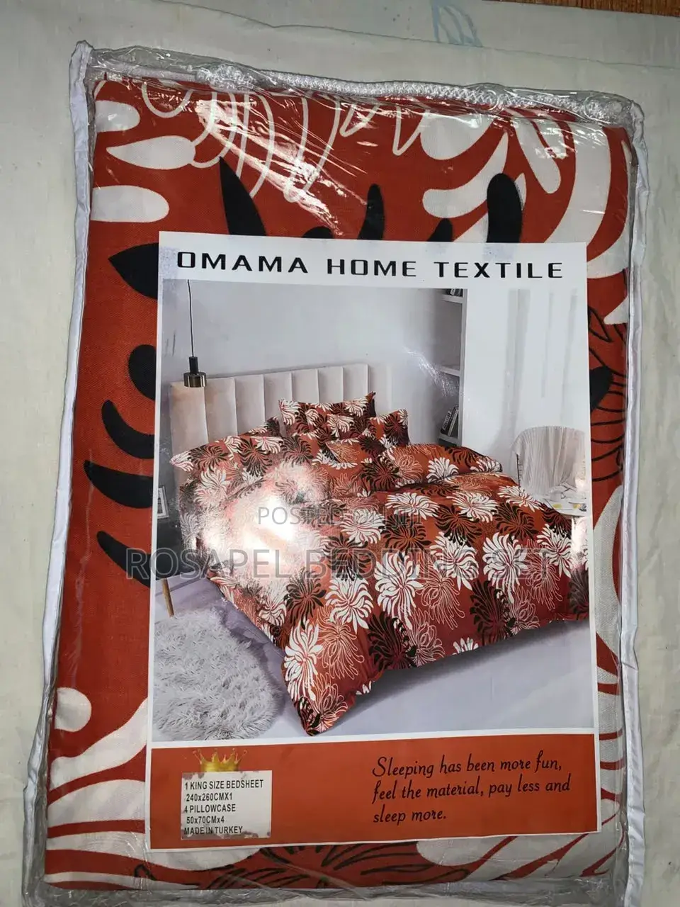 Rosapel Bedding Set Including Bedspread, Duvet, Curtains