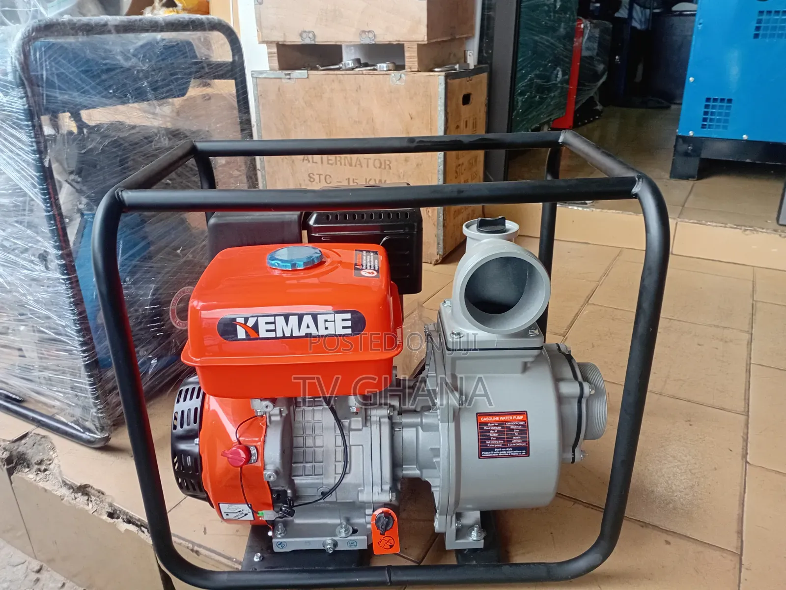 Kemage 4-Inch Gasoline Water Pump – Heavy Duty Powerful 4inches