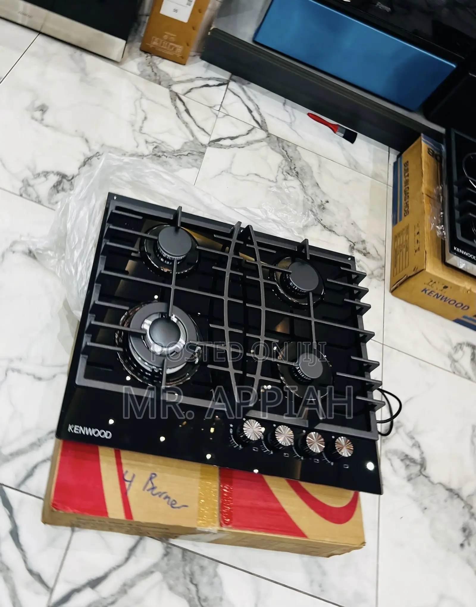Extremely Affordable Kenwood 60cm 4 Gas Hob(Black)Tempered Glass 