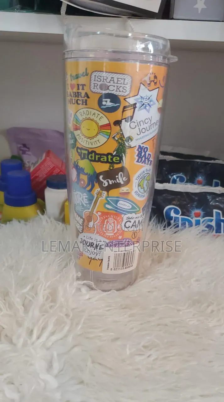 Clear Double-Walled Insulated Plastic Tumbler