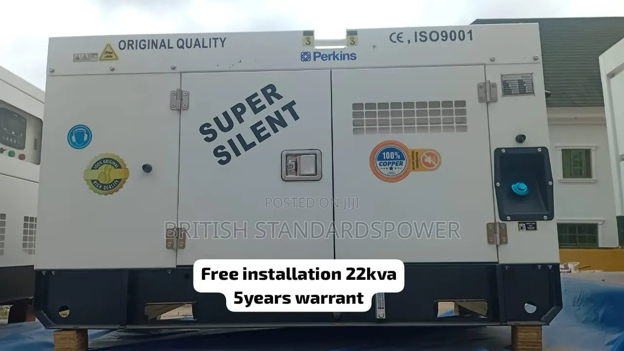 Brand New Perkins 22KVA Silent Generator 22kva