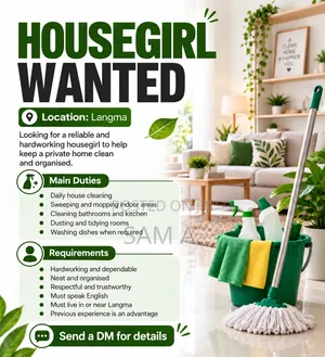 Housegirl Wanted