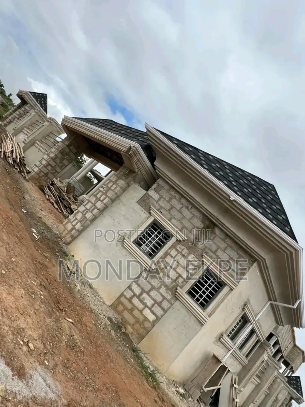 White PVC Rain Gutter and Euro Tiles
