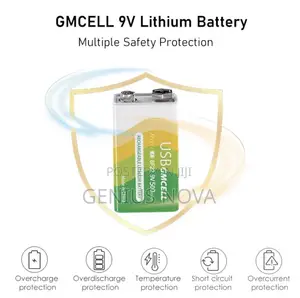 Rechargeable 9 Volt Battery 500 Mah
