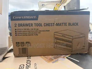 Craftright Matte Black 2 Drawer Mini Tool Chest