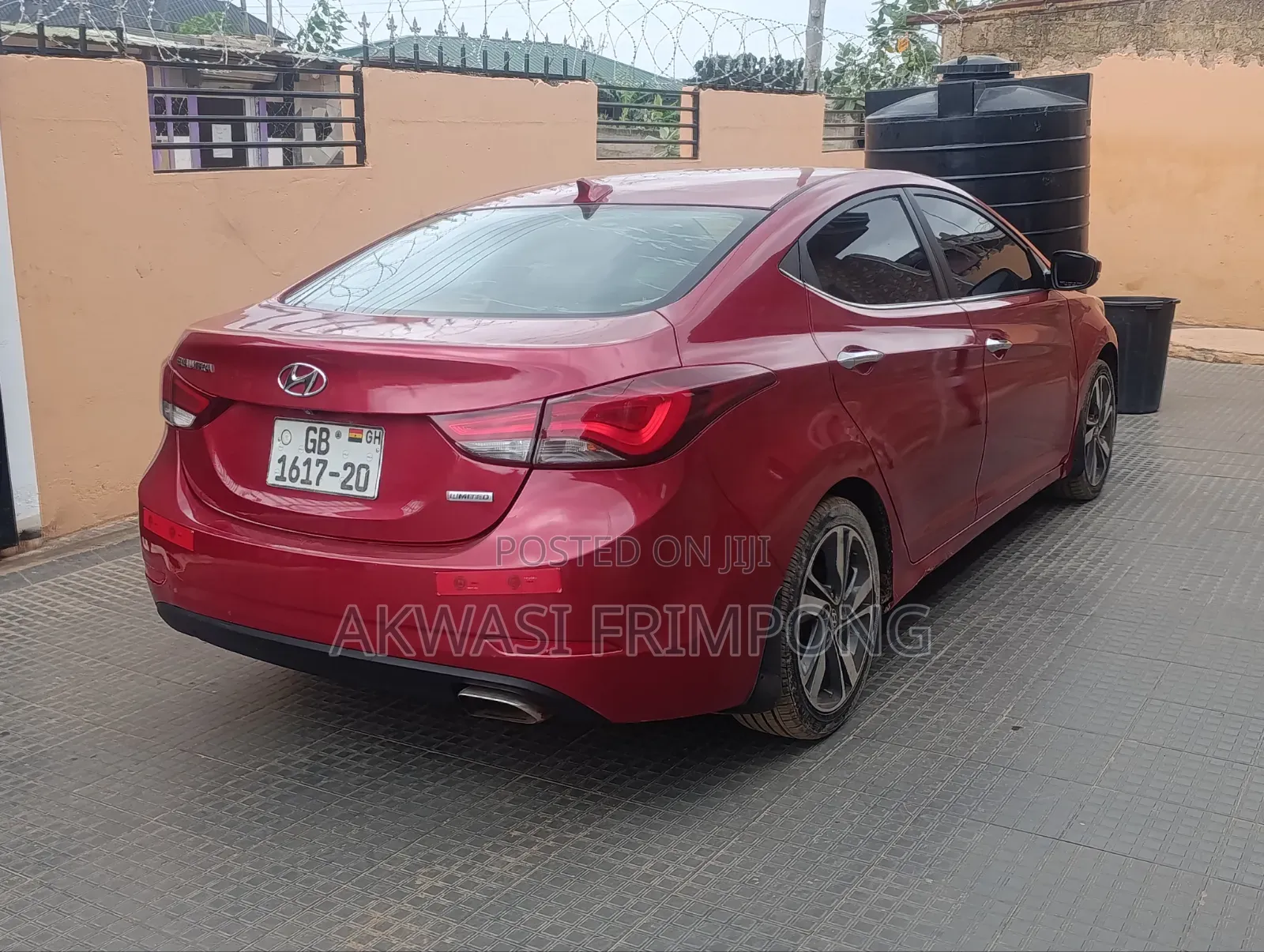 Hyundai Elantra Limited 4dr Sedan (1.8L 4cyl 6A) 2014 Red