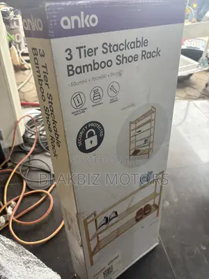 Anko 3 Tier Stackable Bamboo Shoe Rack
