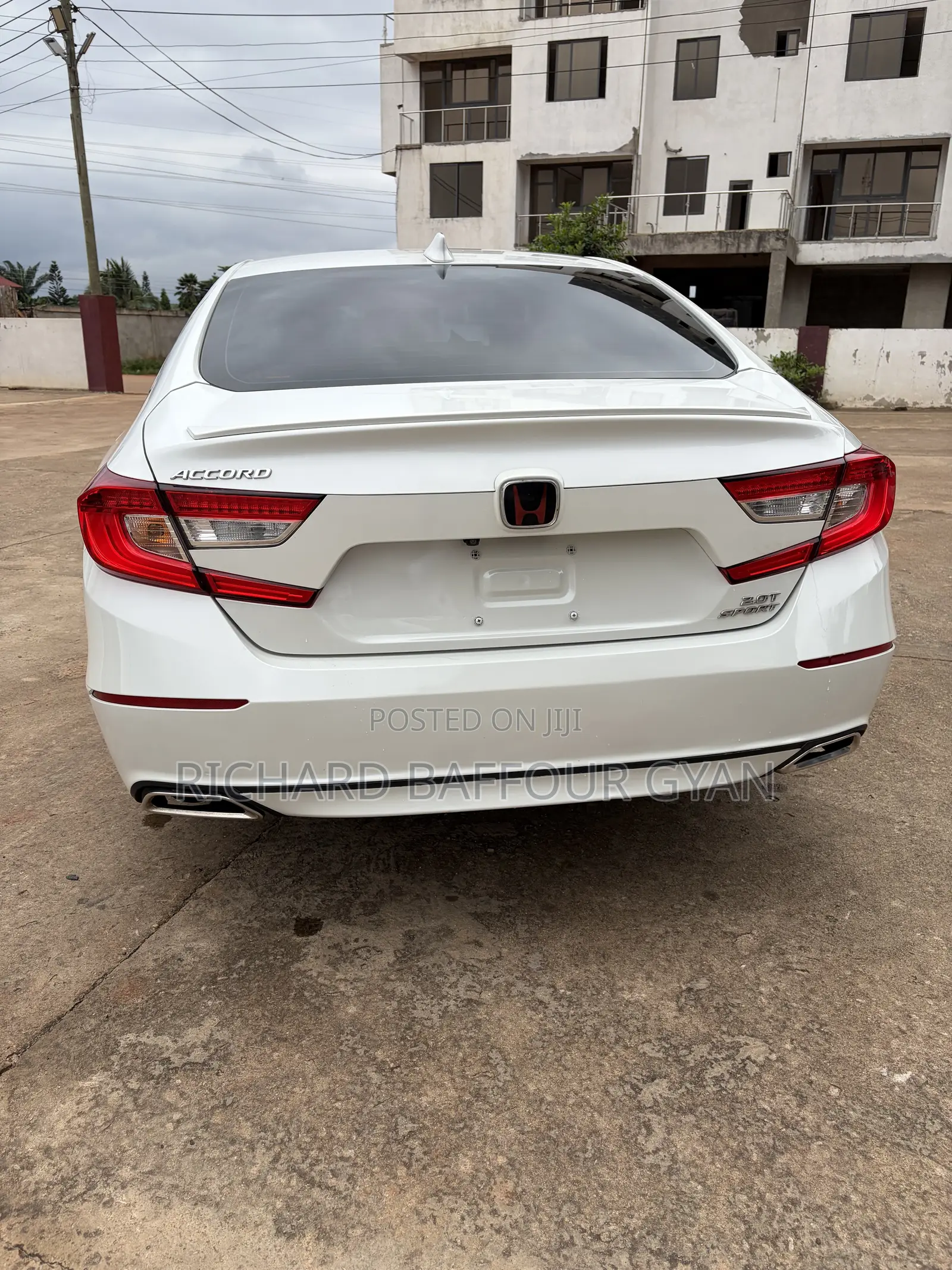 Honda Accord Sport (2.0L 4cyl Turbo 6M) 2019 White