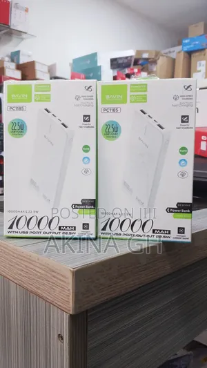 Bavin Fast Charging Power Bank 10000MAH With USB Port 22.5w