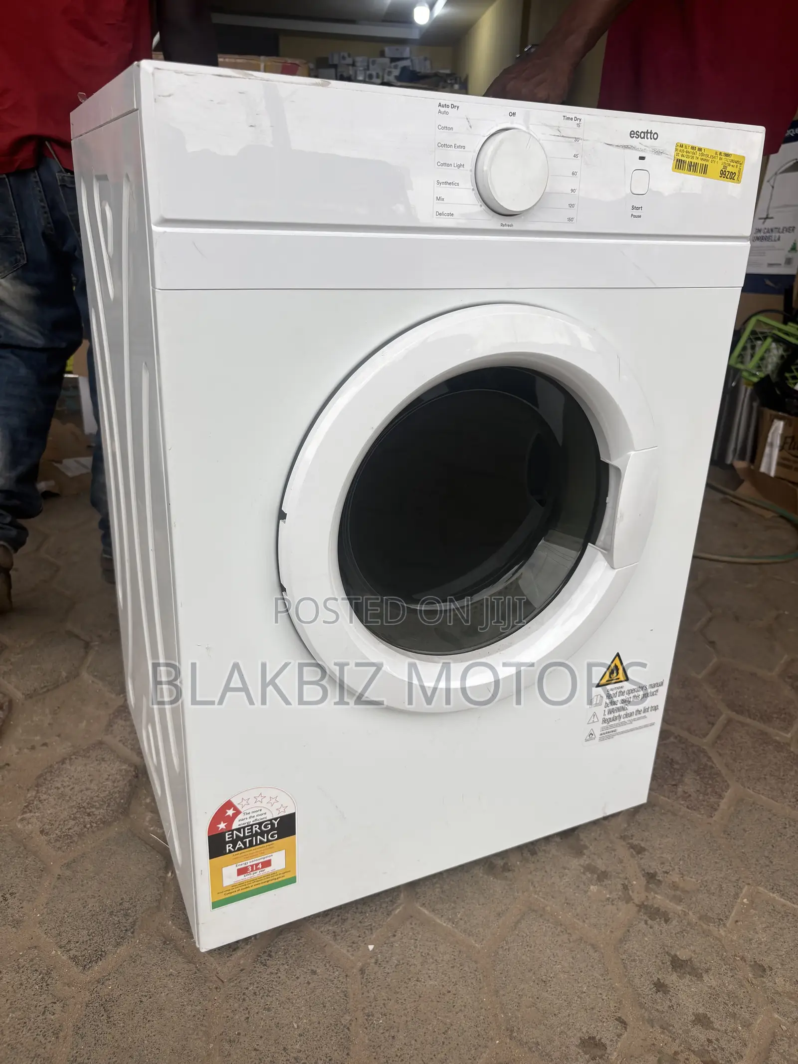 Esatto 7kg White Vented Clothes Dryer