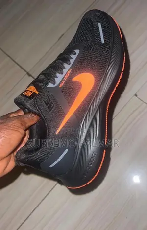 Nike ZoomX Running Sneakers – Black Orange Sports Shoes