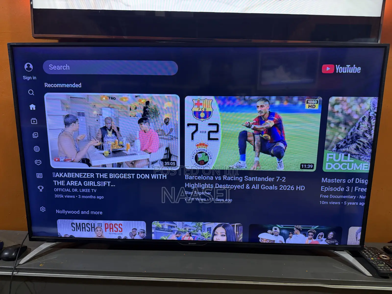 SHARP 55 Smart Digital Satellite TV