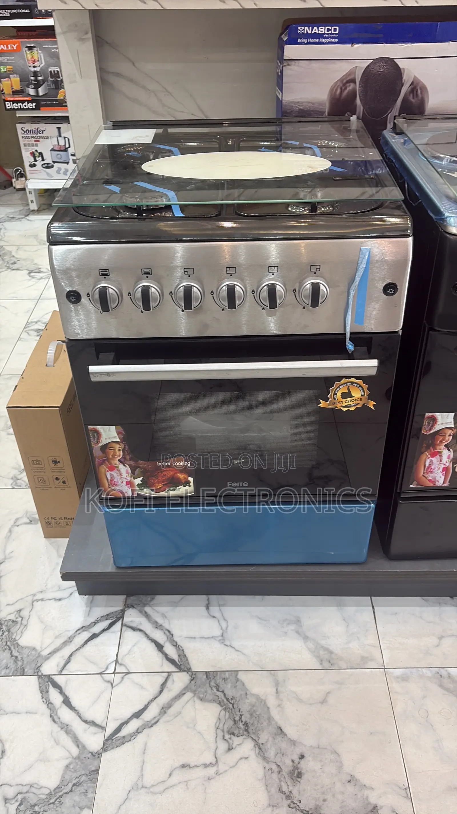 A Rotisserie Ferre 60x60 Gas Stove New Line