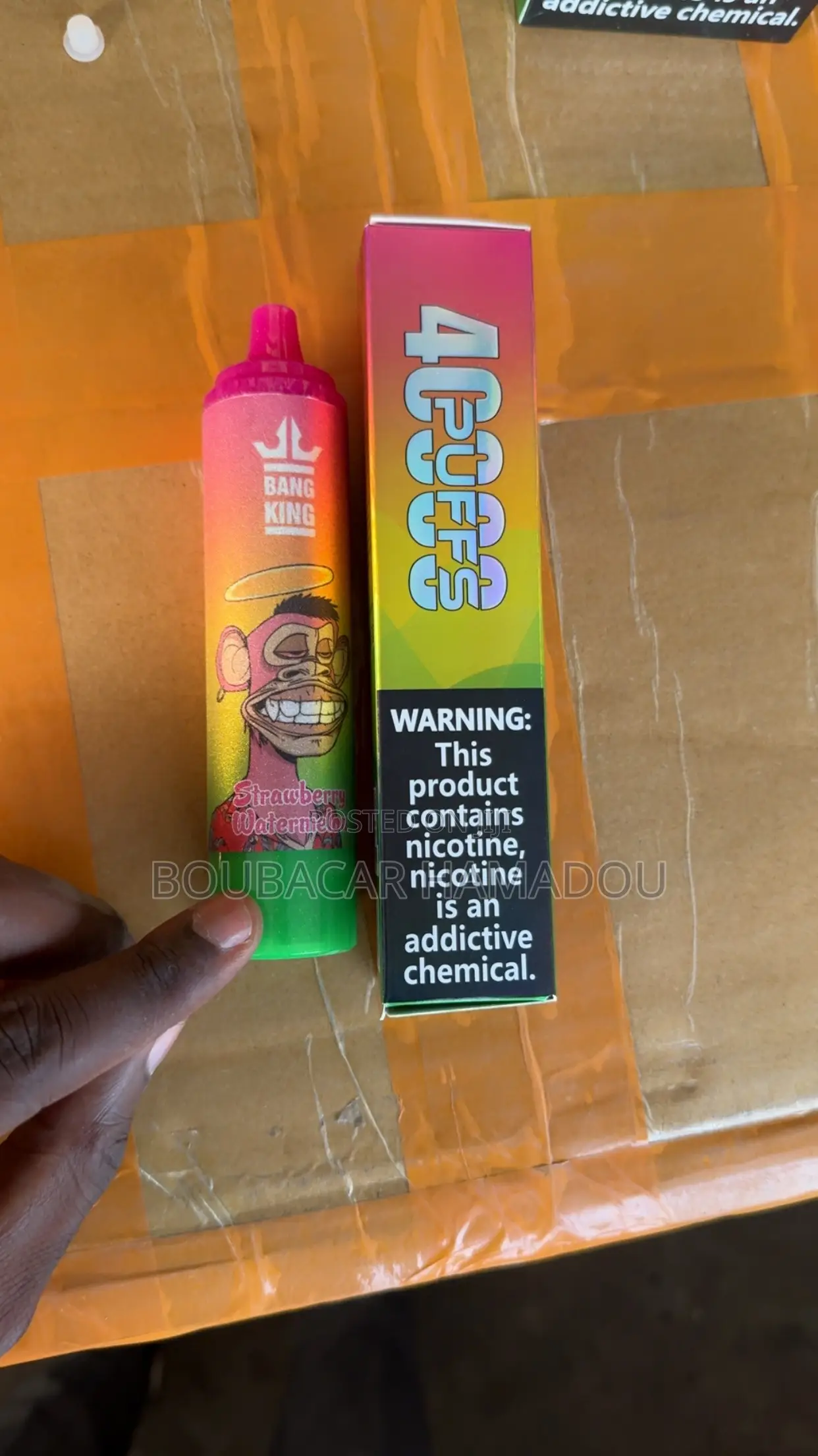 Bang King 40000puffs Rechargeable Disposable Vape-Strawberry
