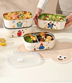 Food-Grade Stainless Steel Lunch Box, High-Value Lunch Lid, Student L