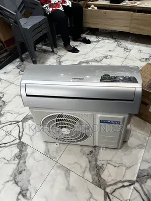 Sleek Silver Finish Nasco 1.5HP R410 Prime Split Air Conditioner