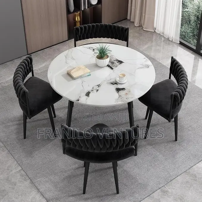 Marble Dining Set - 4 Seater