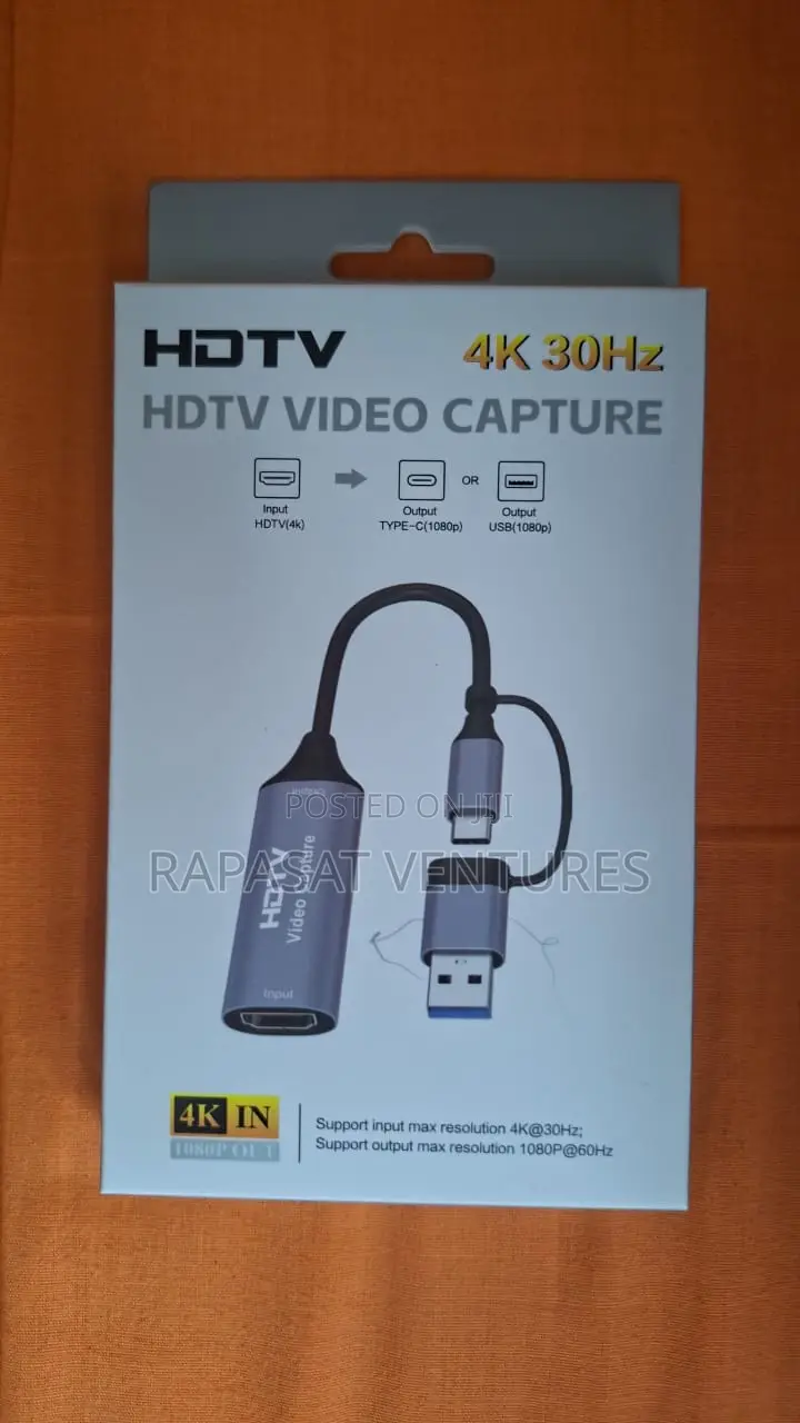HDMI Video Capture Card With USB and Type-C Connection