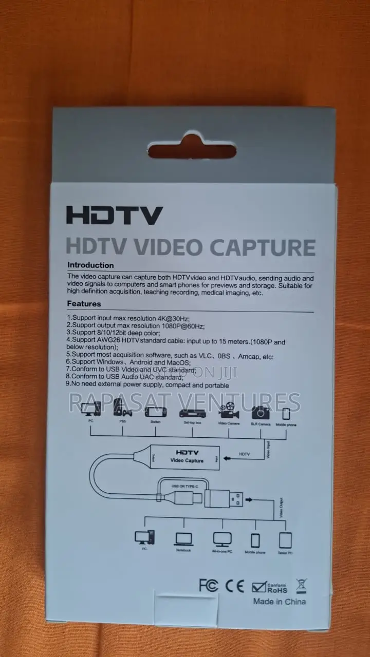 HDMI Video Capture Card With USB and Type-C Connection