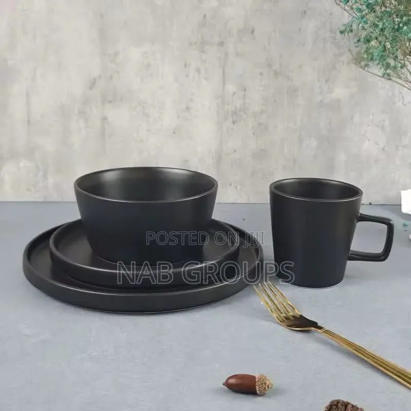 4pcs European Matte Dinner Set