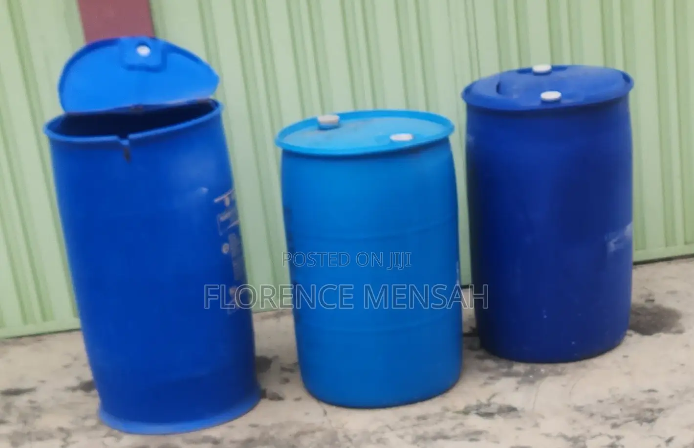 200 Litres Blue Plastic Drums/Barrels – Strong Durable