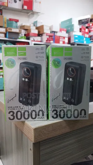 Bavin Fast Charging iOS Line Type C Line 30000mah