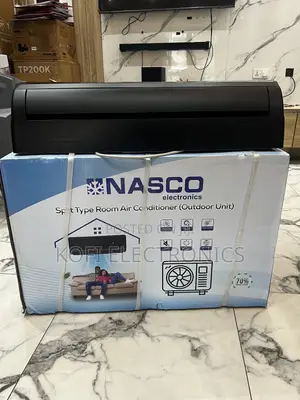 Sleek Nasco Black 1.5HP Split Air Conditioner Prime AC