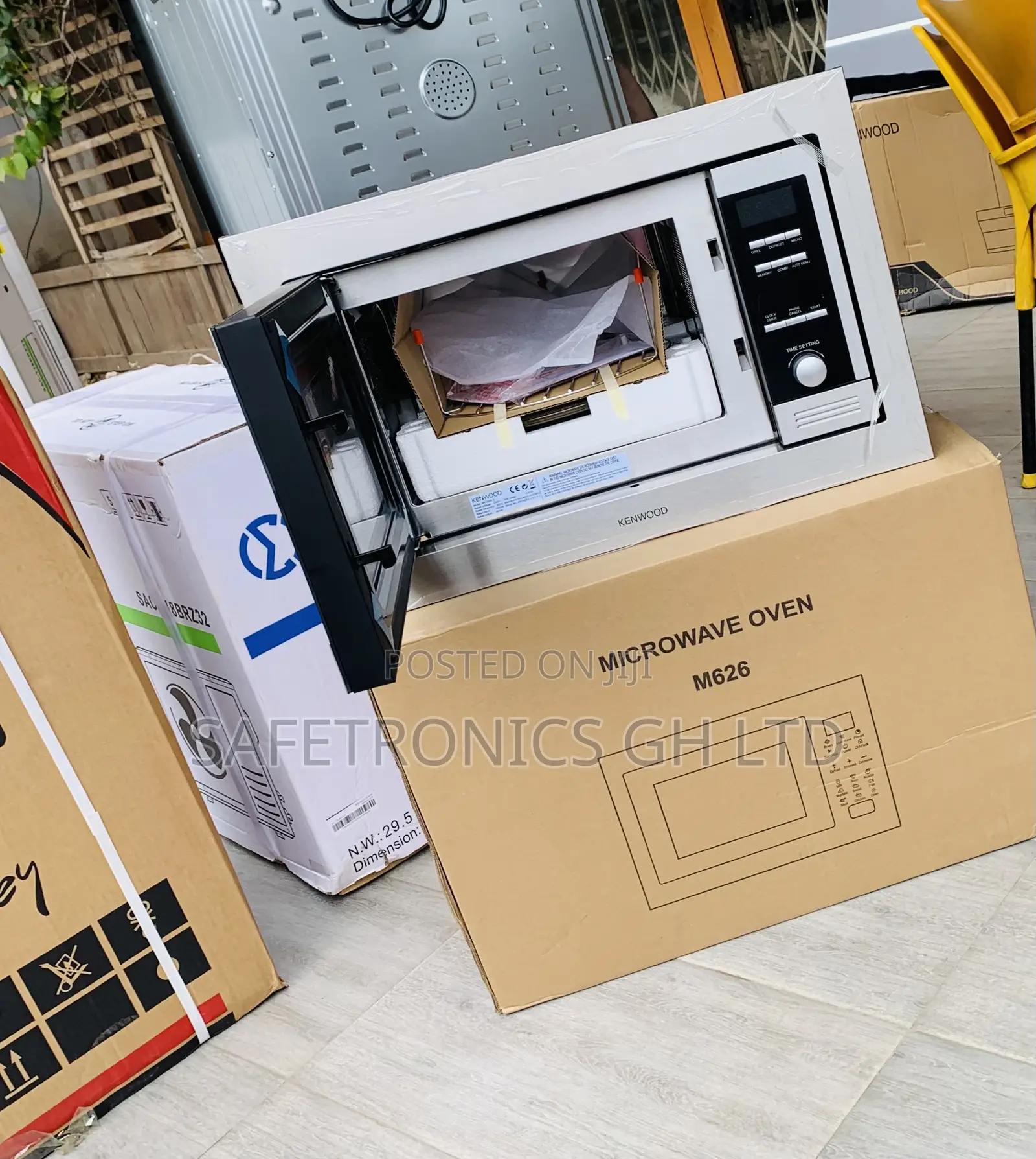 Shop Massive Electric Kenwood Inbuilt (Sliver) Microwave