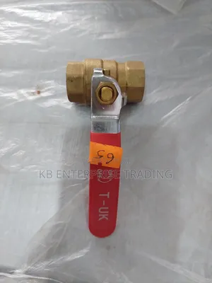 T-Uk Brass Ball Valves With Red Lever Handles