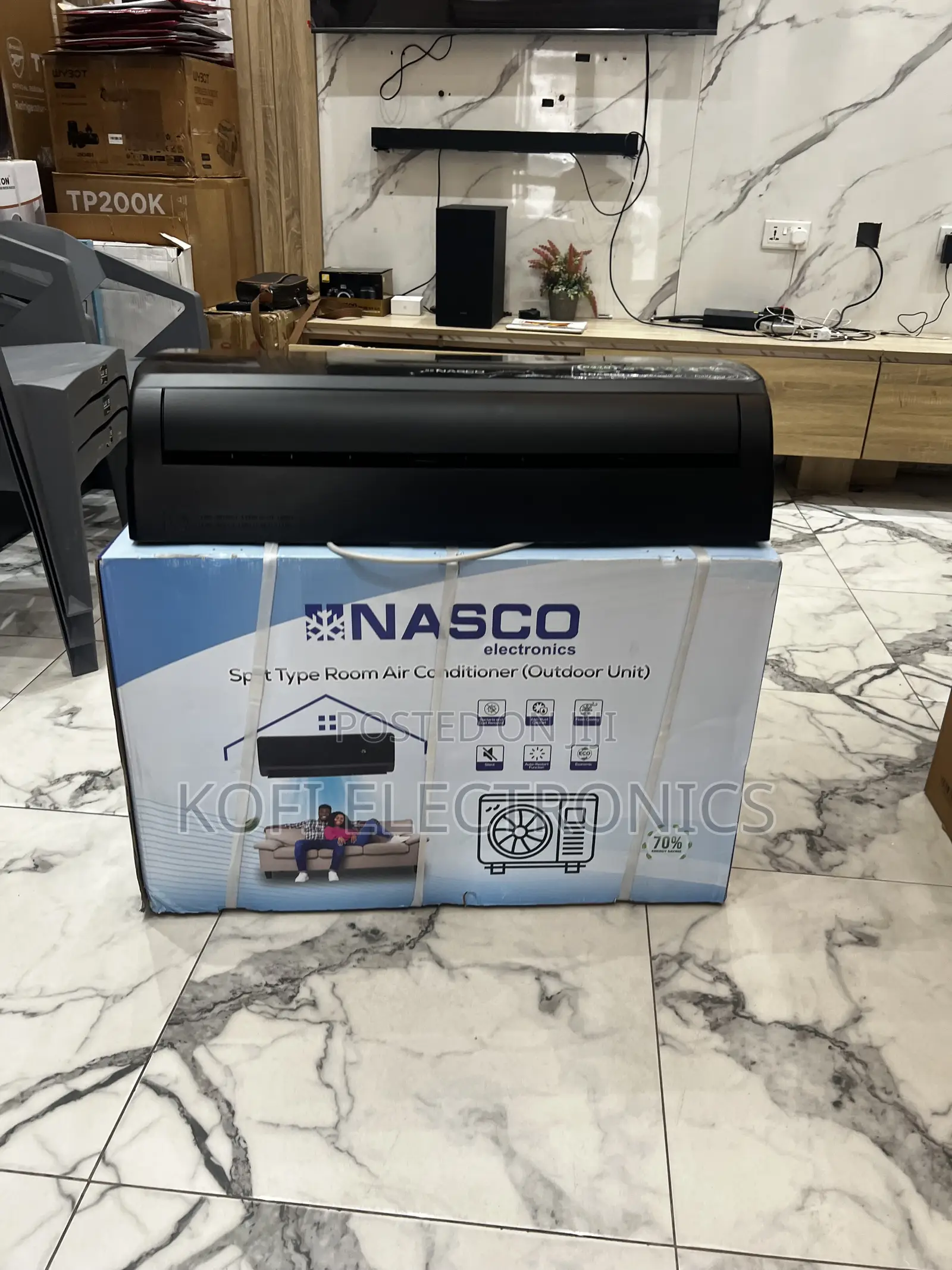 Nasco Black 1.5HP Split Air Conditioner (Commonly Model NAS-J12-V1B)