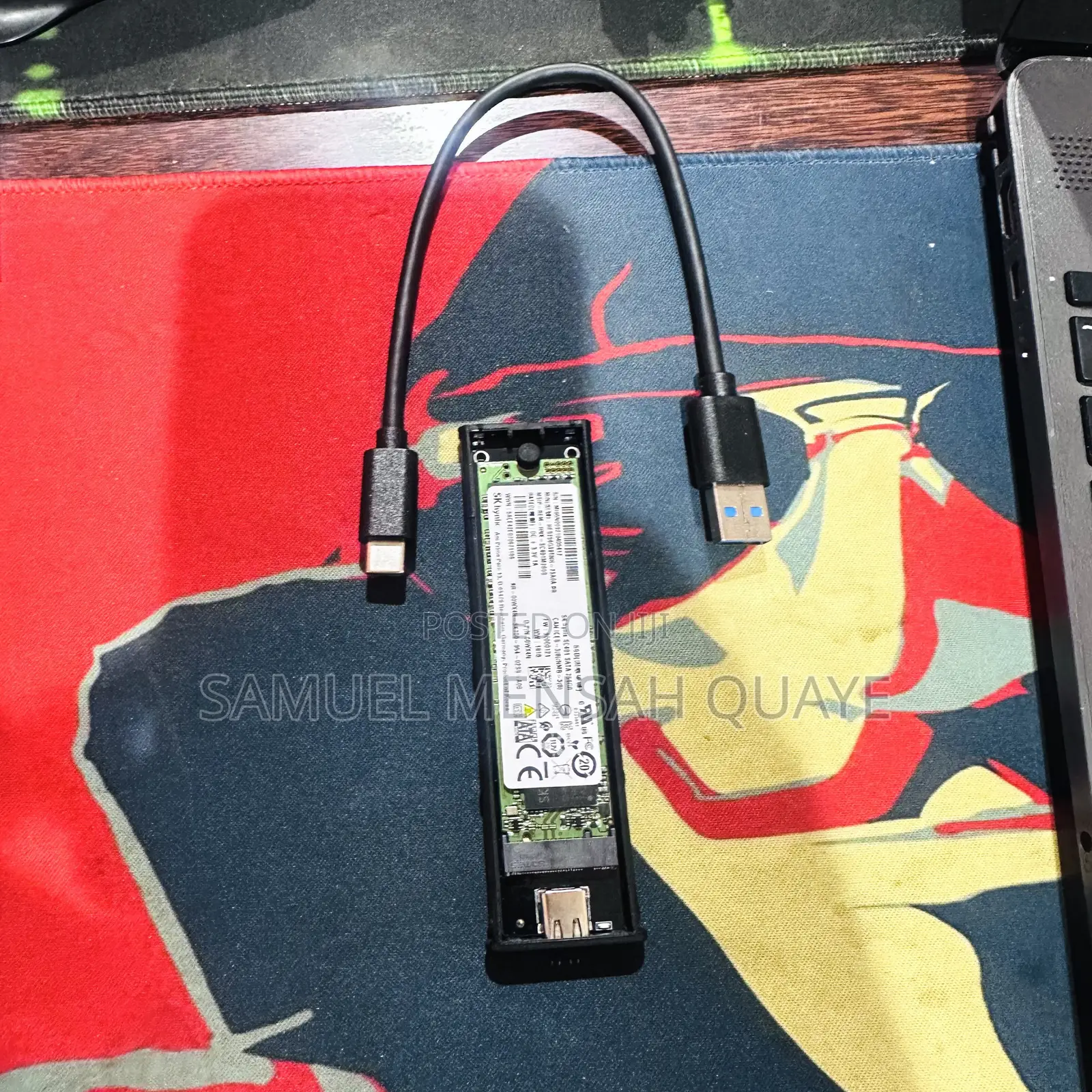 M.2 SSD Sata 256 in an SSD Enclosure