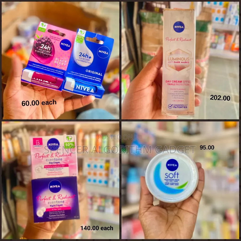Nivea Lumnous Anti Dark Spots/Day/Night Cream/Lip Balm