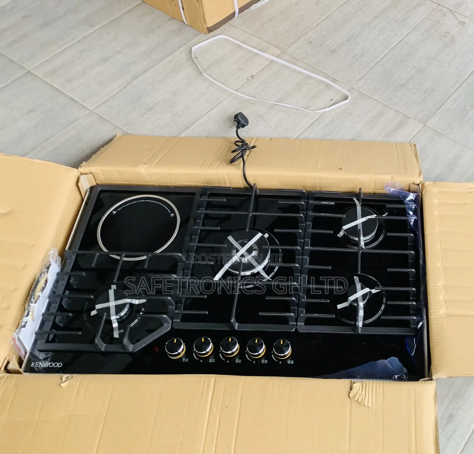 Kindly Check Electric Kenwood Inbuilt 4+1 Black Hob