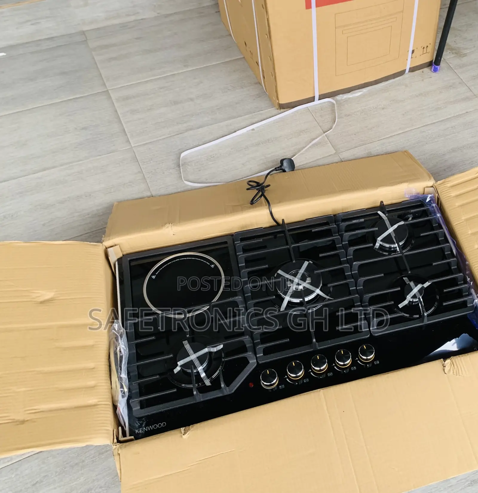 Authentic Sleek Kenwood 90cm 4+1 Black Inbuilt Hob