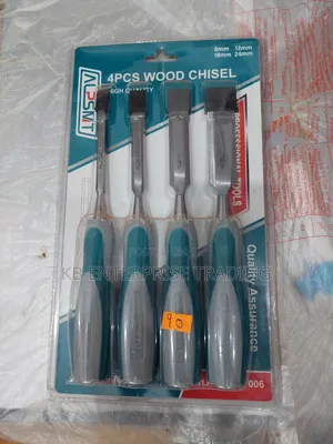 Alpsmt 4-Piece Professional Wood Chisel Set (6mm, 12mm, 18mm, 24mm)
