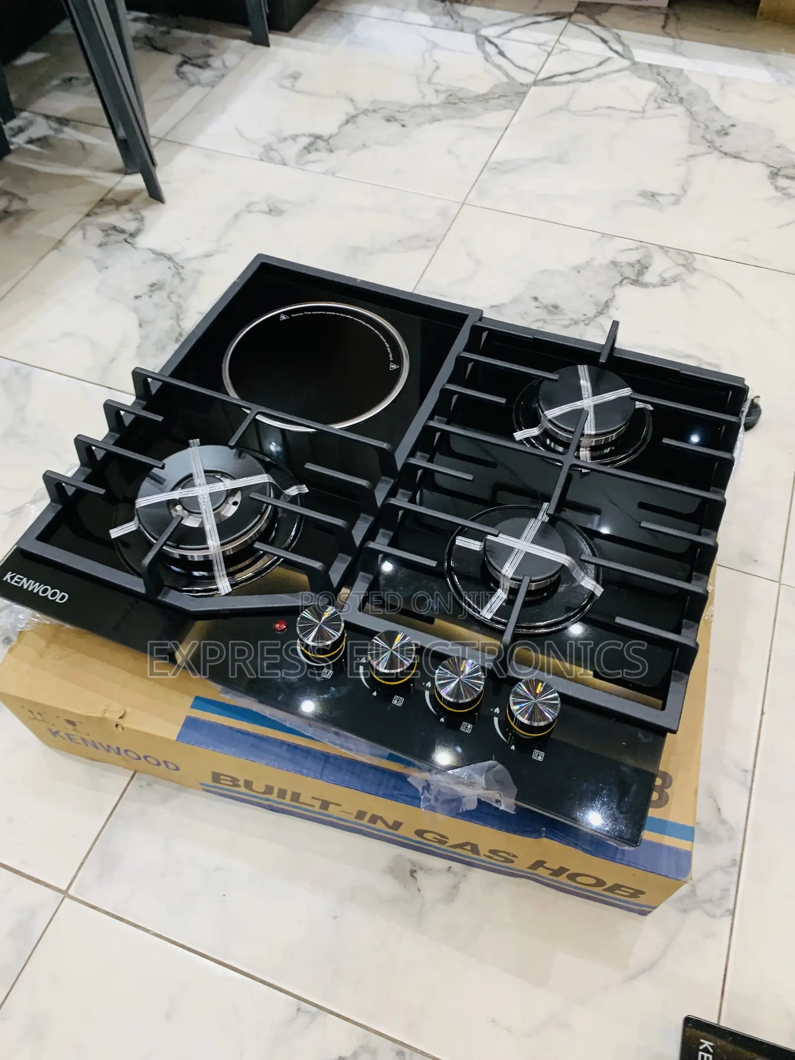 Zealous Sleek Kenwood 60cm 3+1 Built-in Cooker Gas Electric Combo Hob