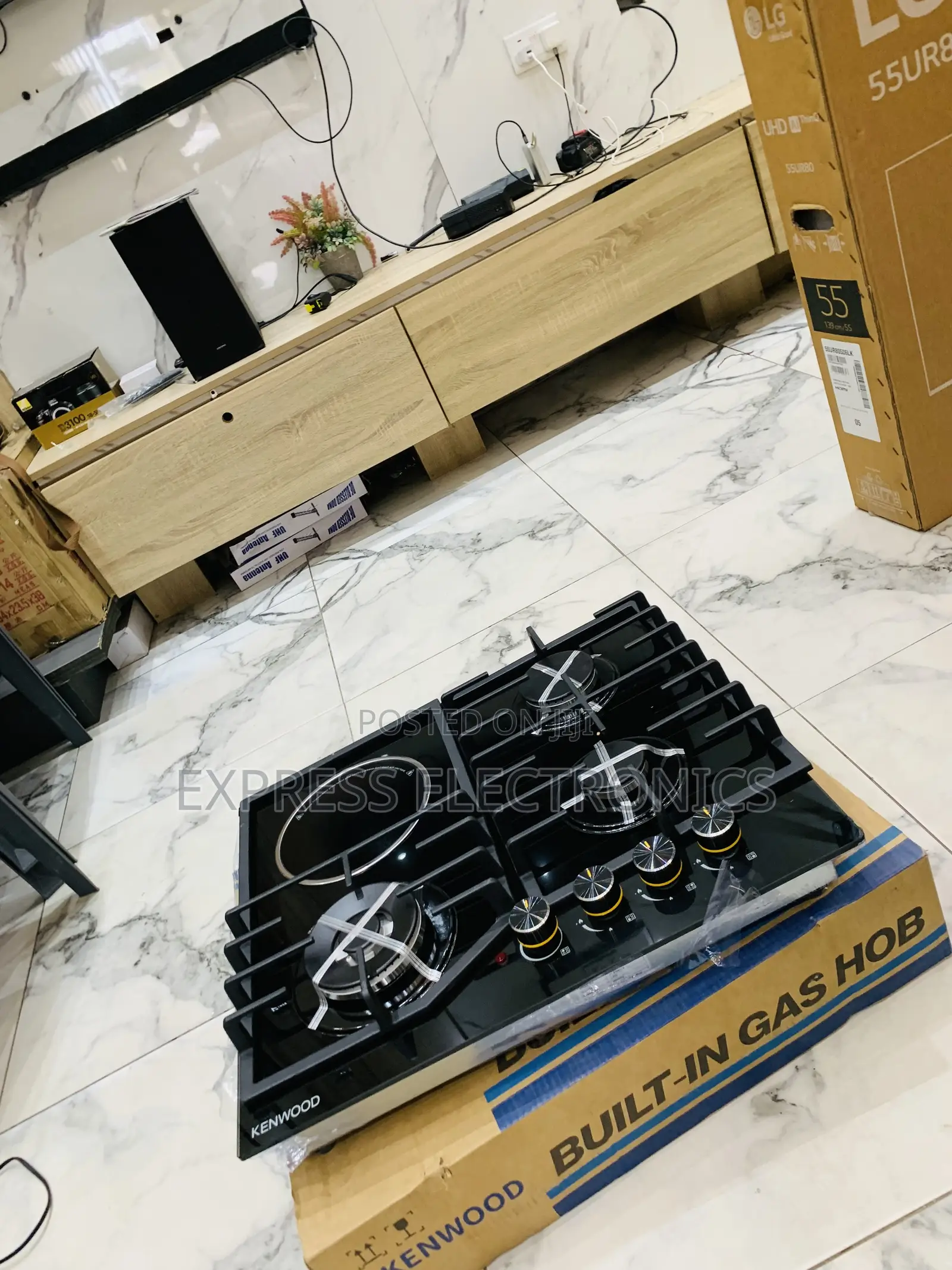 Grab the New Kenwood 60cm 3+1 Inbuilt Cooker Gas Burner Electric Plate