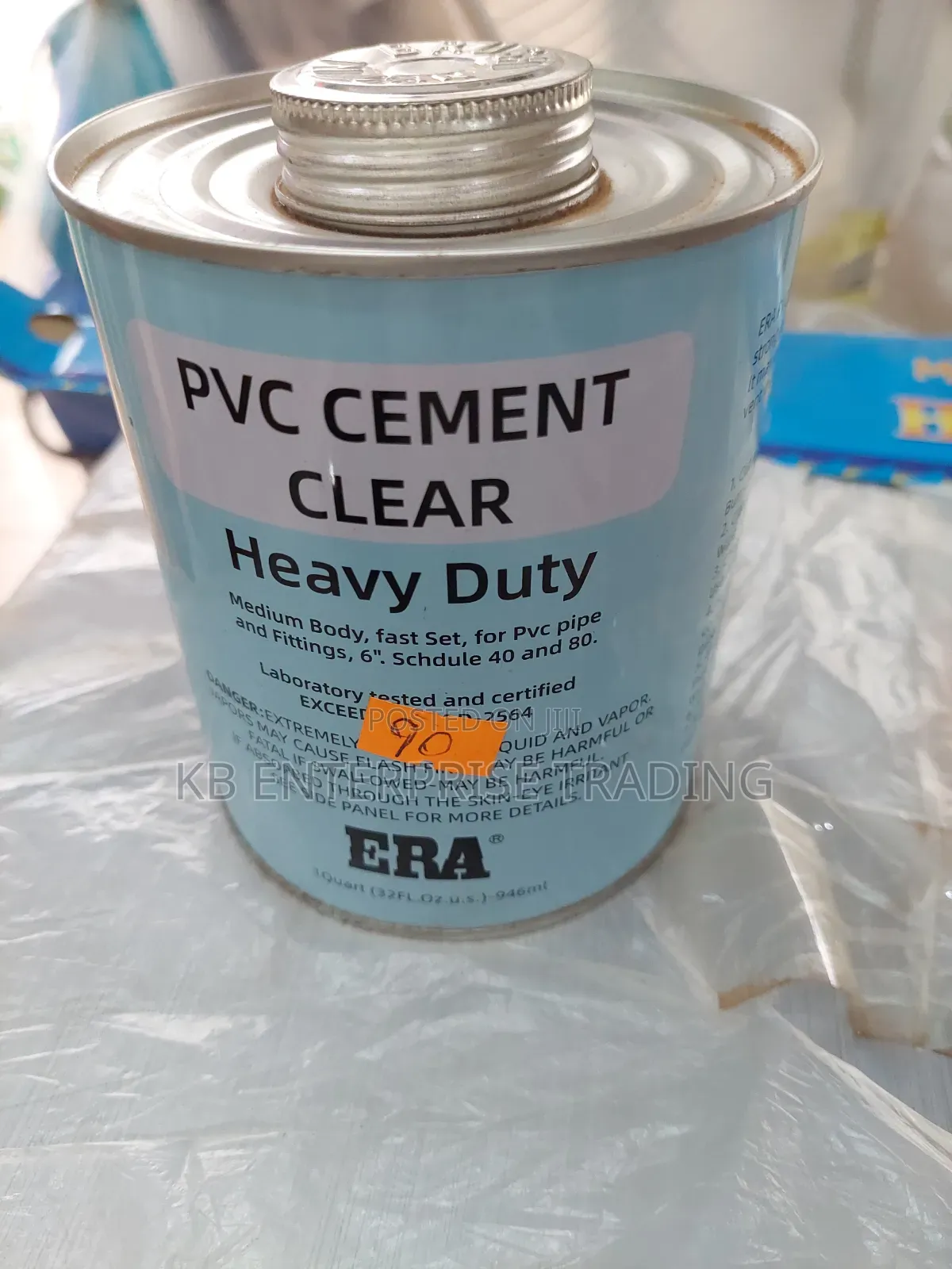 ERA Heavy Duty Clear PVC Cement (1 Quart)